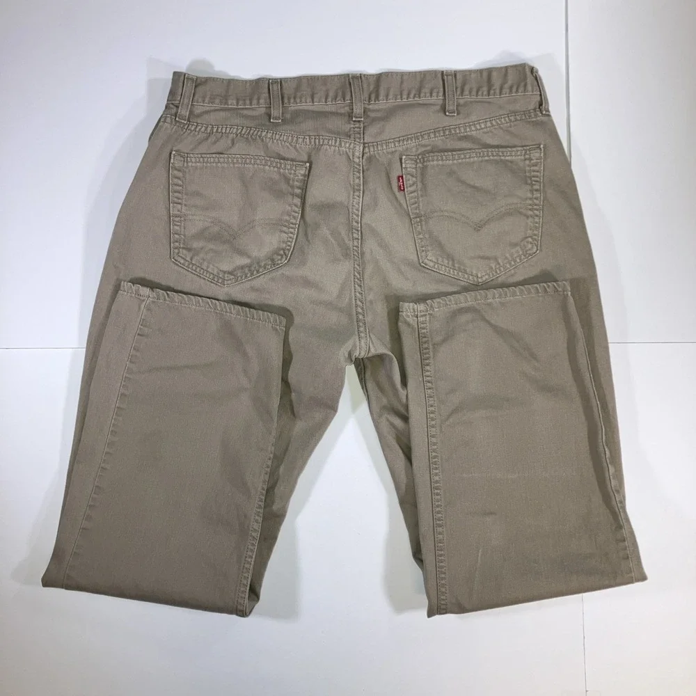 Levi's 559 Jeans Men's 40x32 Khaki Tan Relaxed Straight Leg 100% Cotton